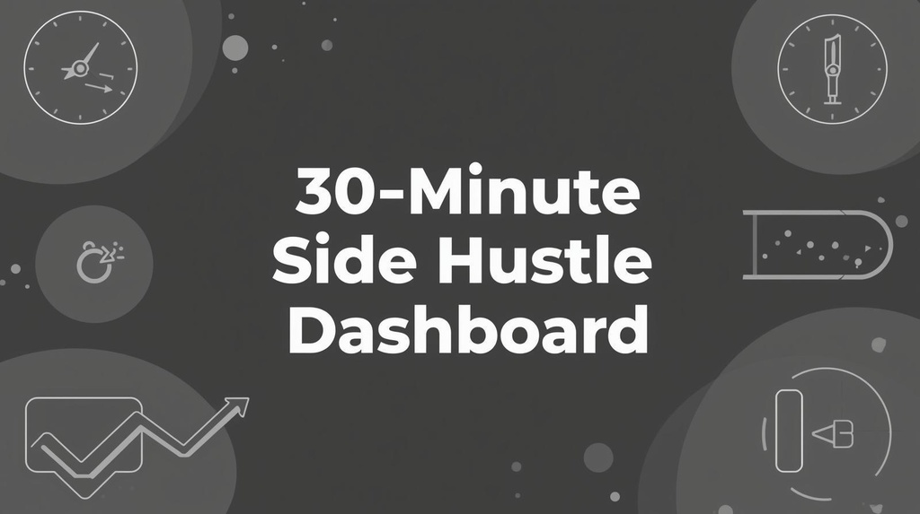 「スキマ30分で副業」ダッシュボード