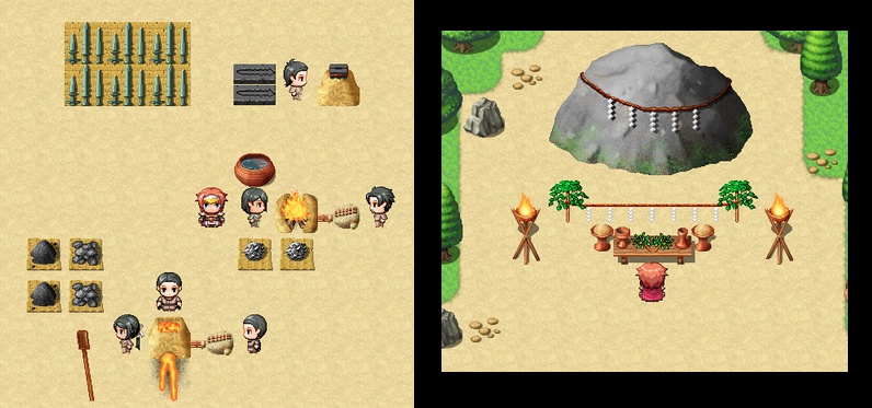 2DRPG風 弥生時代 マップチップ