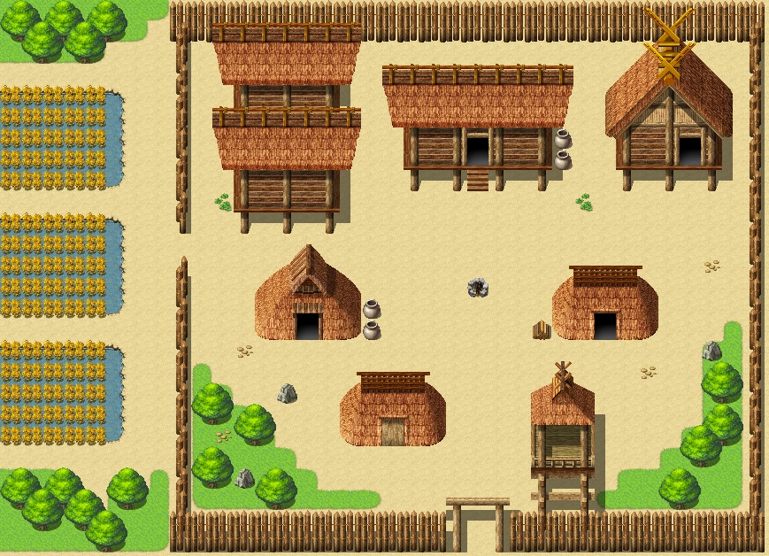 2DRPG風 弥生時代 マップチップ