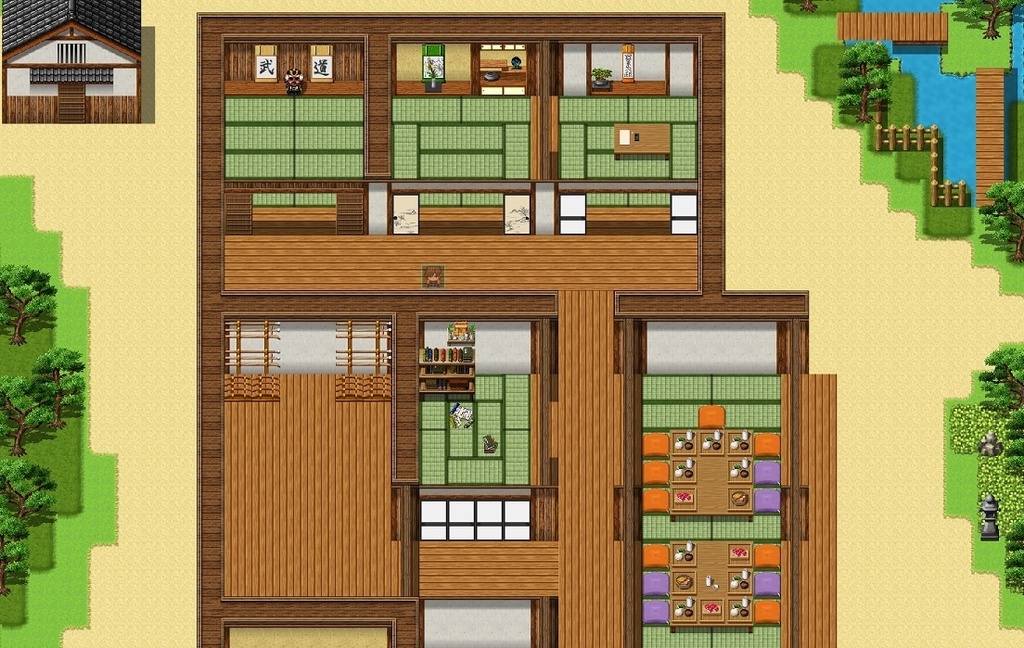 2DRPG風 和風マップチップ