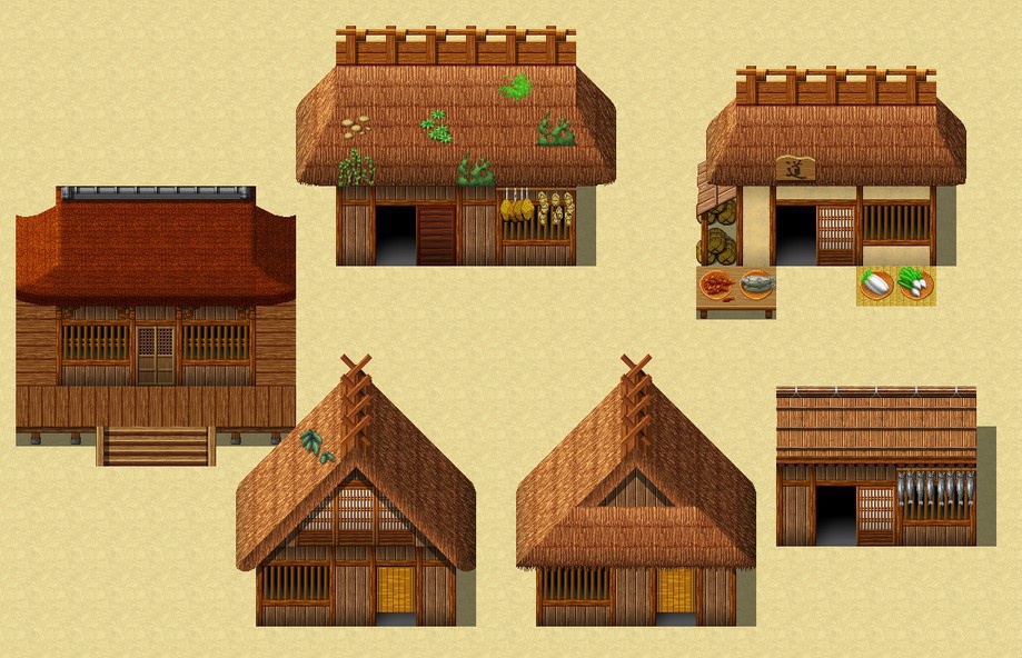 2DRPG風 和風マップチップ