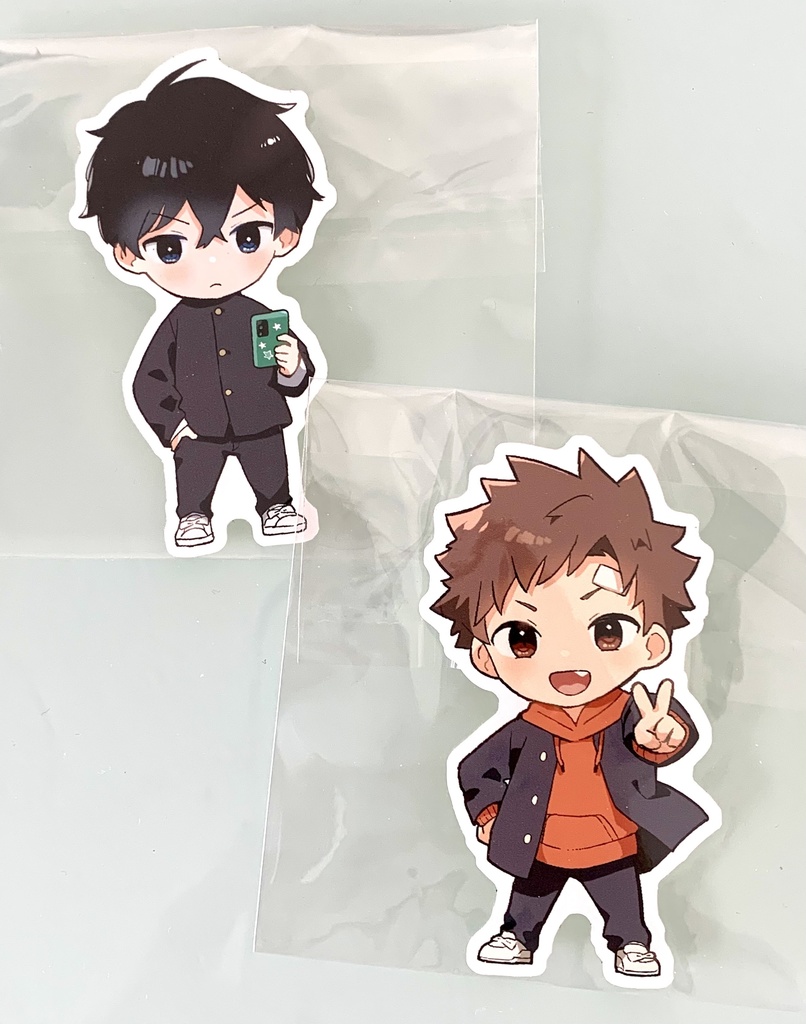 月人&太陽ステッカー