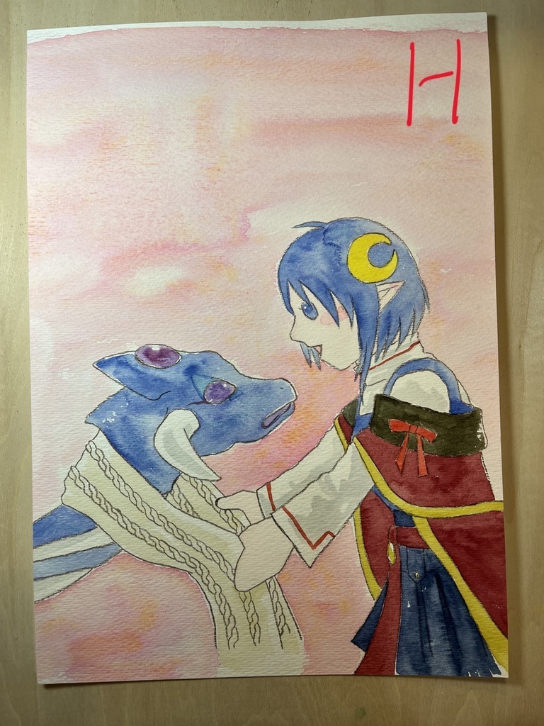 ギョロとウルルンとふゆのまちの原画