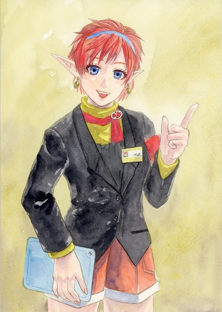 スターオーシャン2肖像画風イラスト