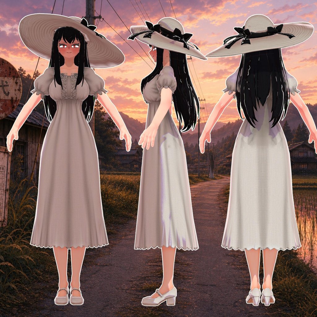 八尺様-VRChat対応モデル-