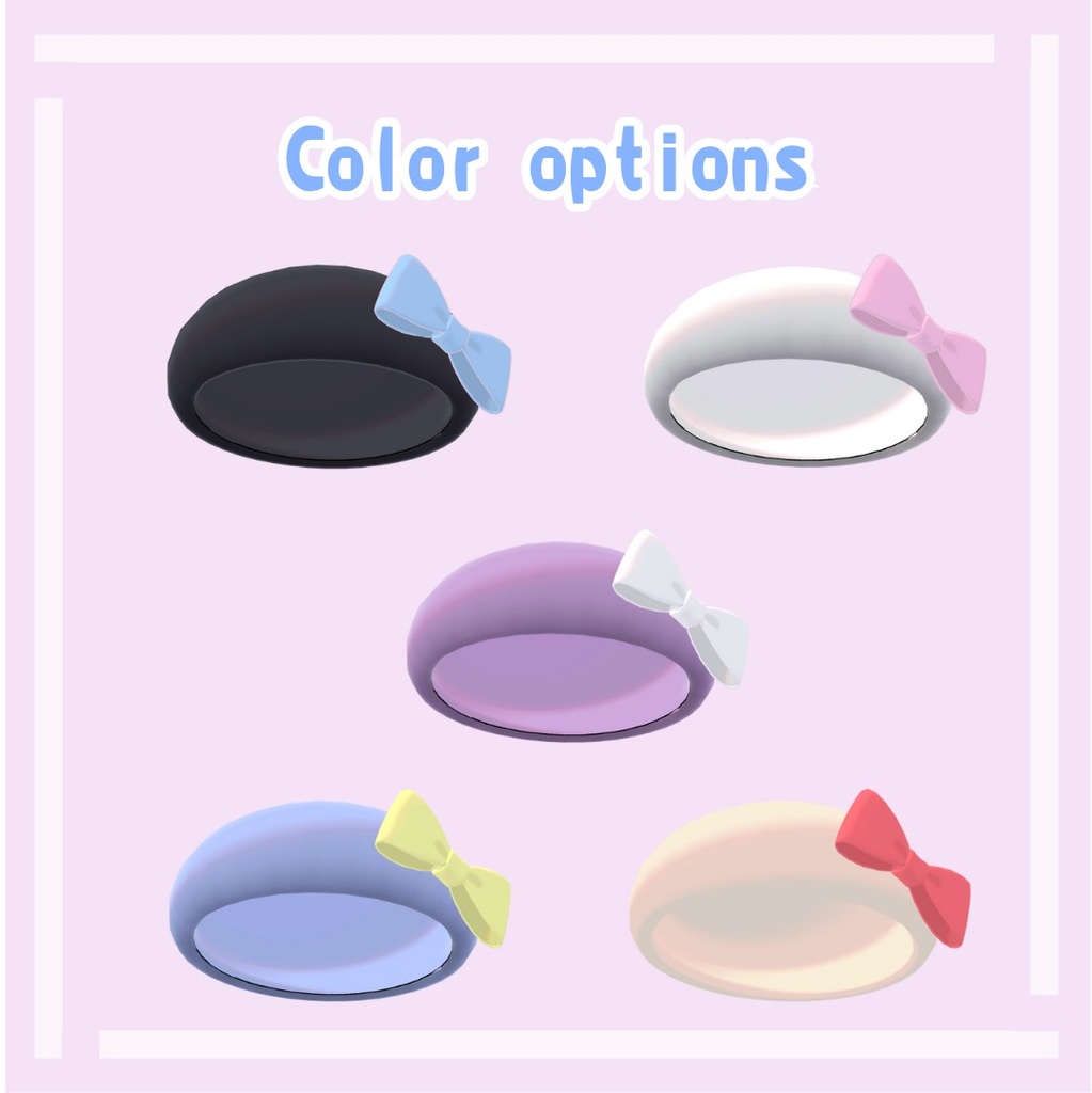 リボンベレー帽 【5 colors】