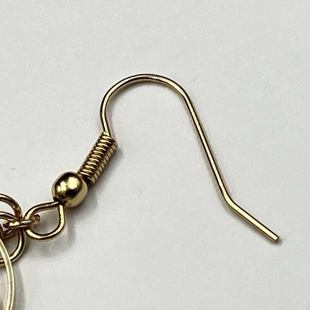 【片耳用 ピアス】レジンバレット /フープ【ブラッディレッド】