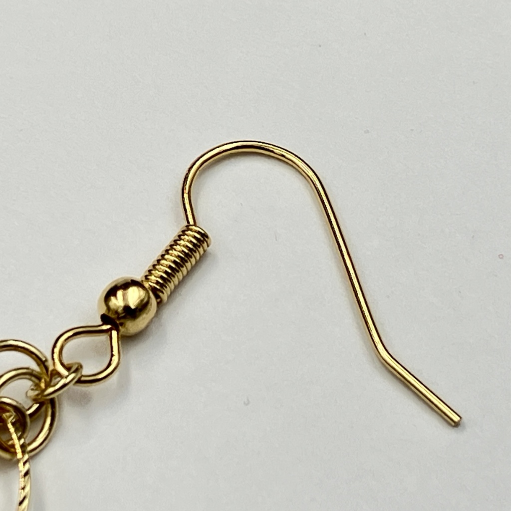 【片耳用 ピアス】レジンバレット /フープ【ロイヤルブルー】