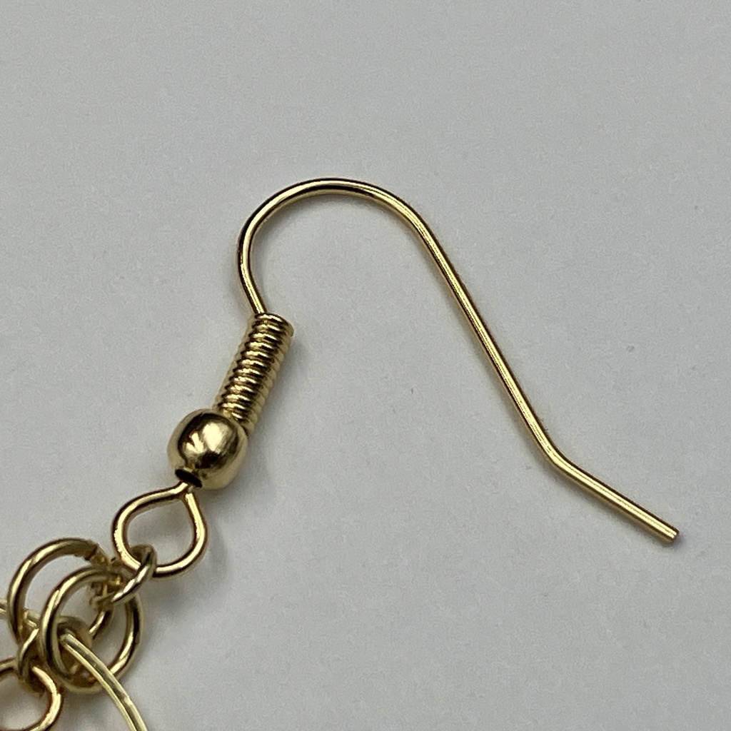 【片耳用 ピアス】レジンバレット /フープ【カイザーパープル】