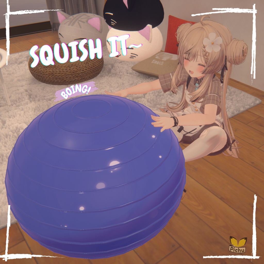 Interactive Yoga ball / Exercise ball for VRChat!