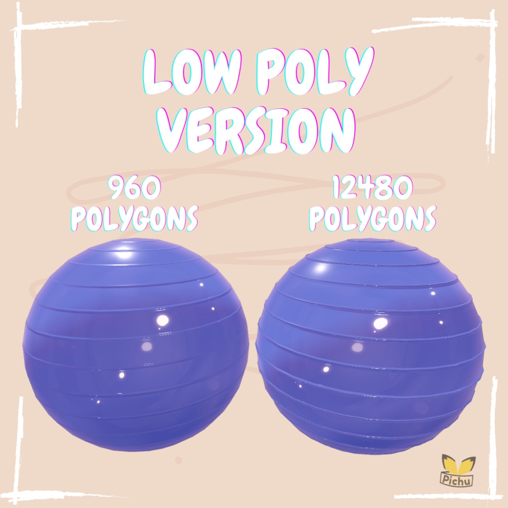 Interactive Yoga ball / Exercise ball for VRChat!