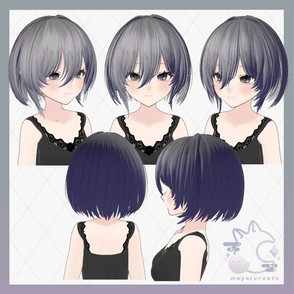 【VRoid hair】しとやかショート【ヘアプリセット】