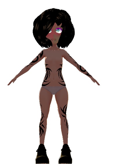 TRIBAL TATTOO TEXTURE FOR VTUBER SKIN