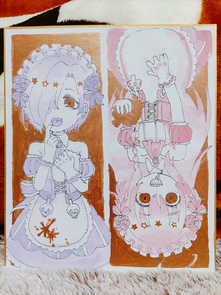 スプラッターメイドしょうこうめ色紙【中】