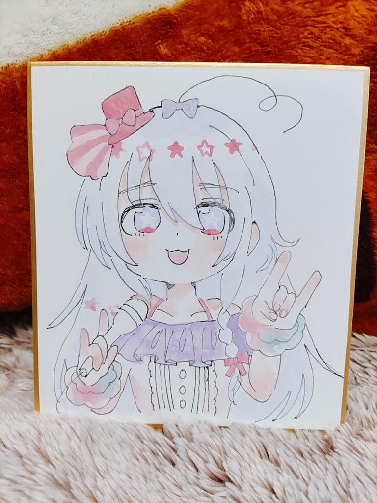 ポプマス輝子ちゃん色紙【小】