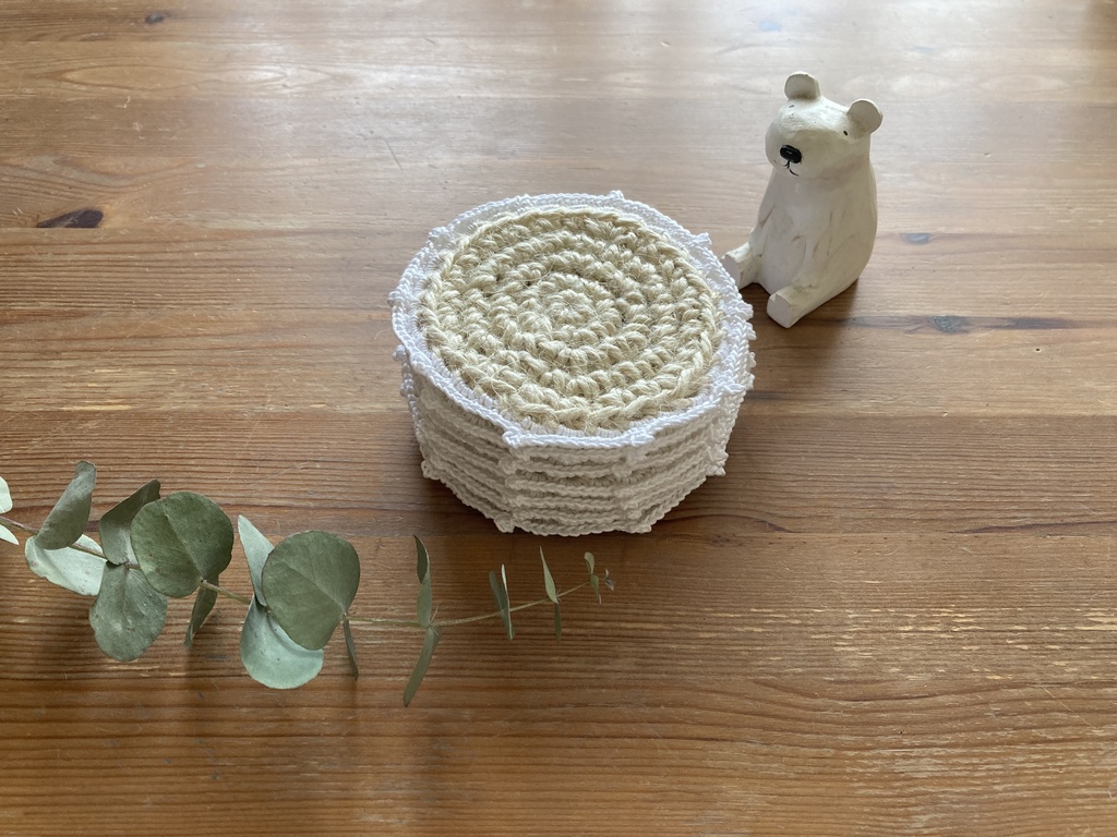 【BOOTH SHOP開設記念‼️】 コースター(lace)white