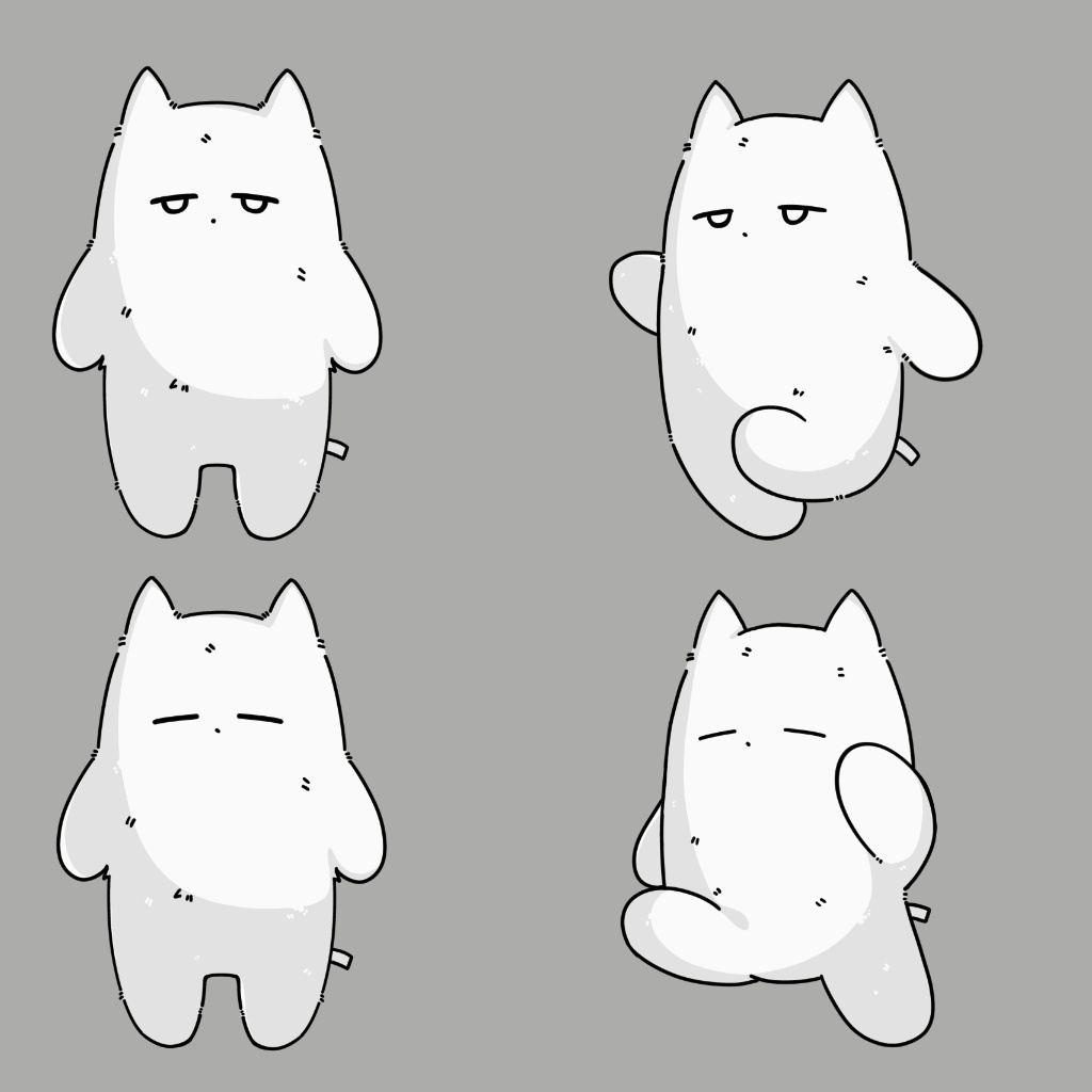 ネコチヤンぷにぷにあばたー 【イラストセット】