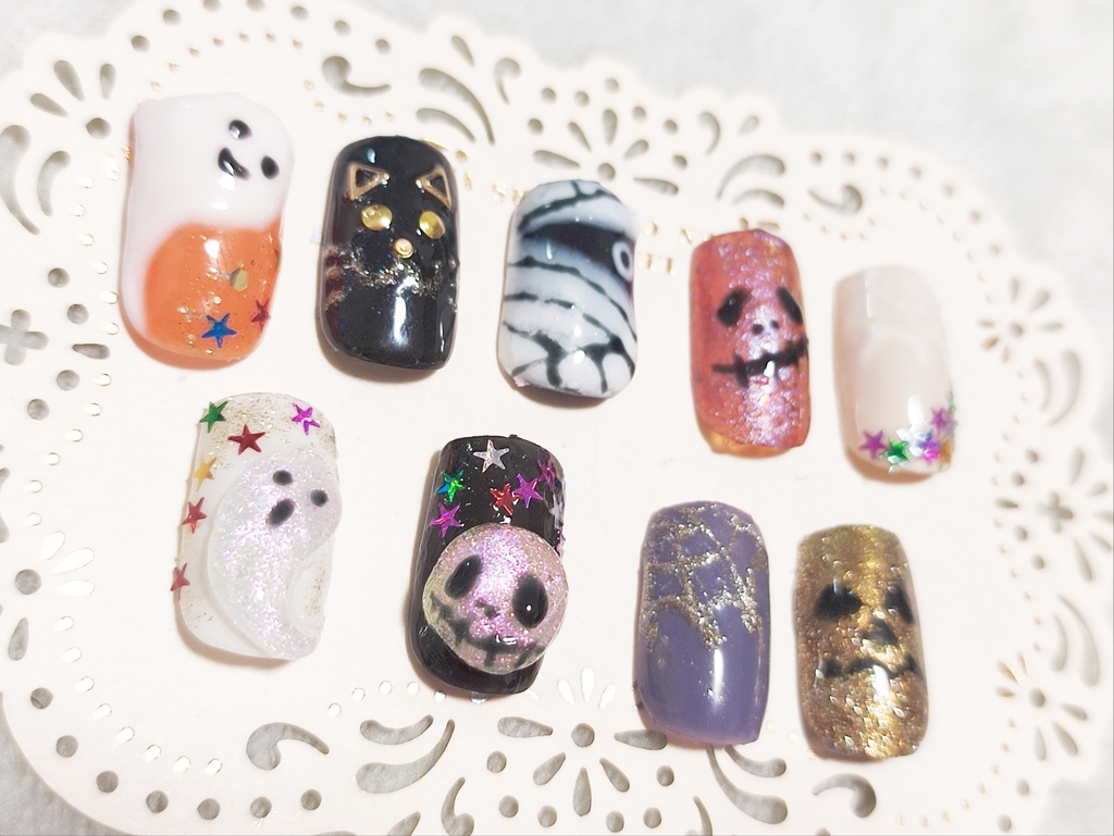 ★オーダーネイルチップ★ハロウィンネイル