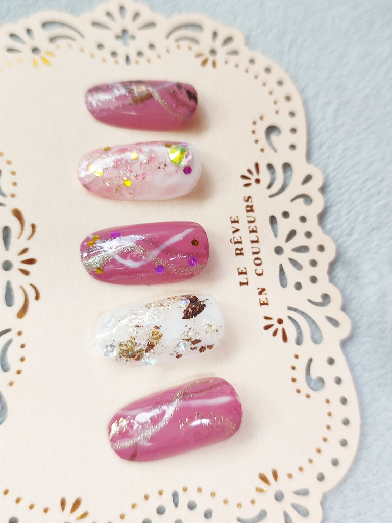 ★オーダーネイルチップ★イケメンシリーズイメージ 恋和風ネイル