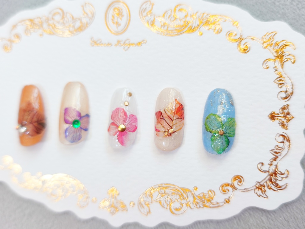 ★オーダーネイルチップ★イケメンシリーズイメージ 恋花ネイル