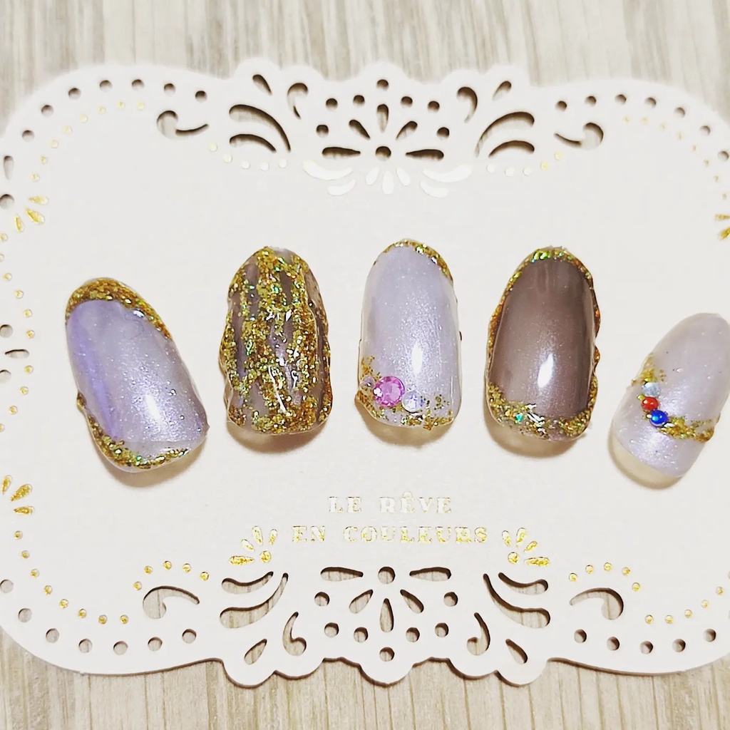 ☆オーダーネイル☆イケメンシリーズイメージ 闇夜のデートイメージネイル