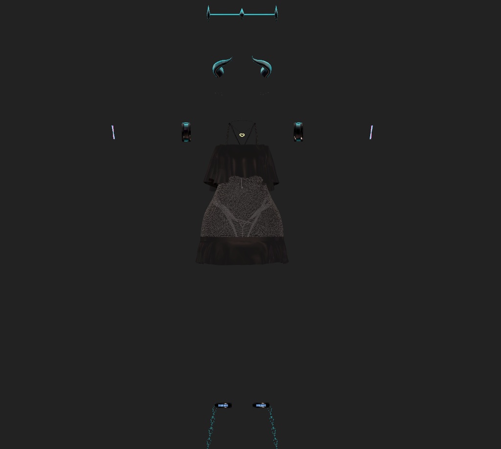 【Rindo竜胆 用衣装】実行服 処刑服 Execution outfit