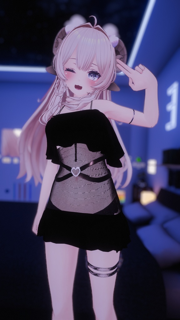 【セレスティア&うるる】透明メッシュ服 SELESTIA&Ururu