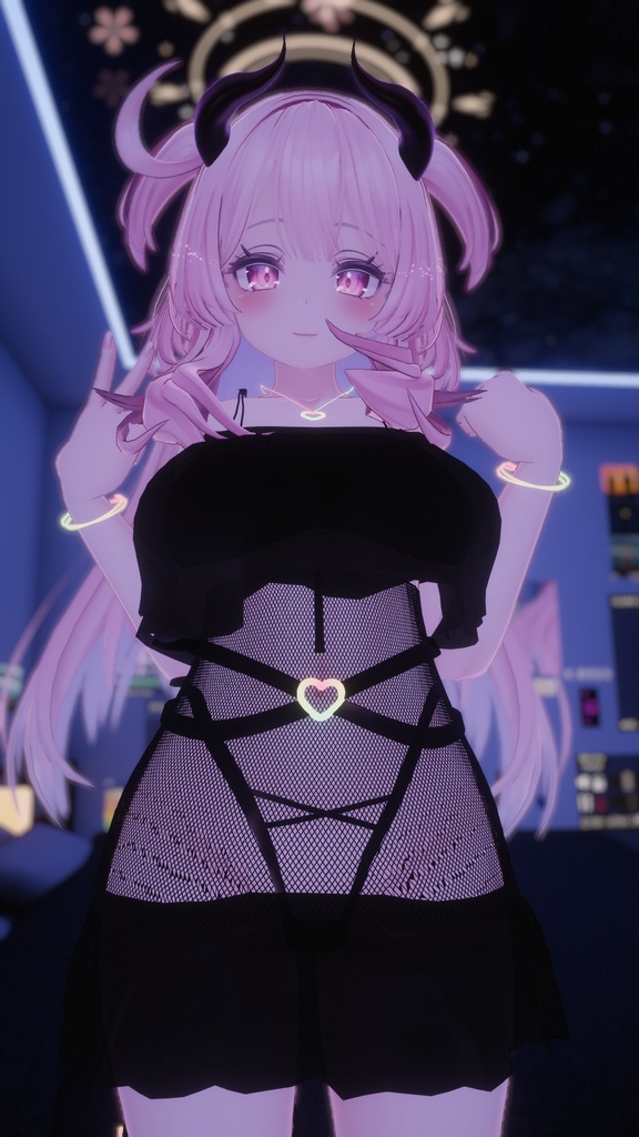 【セレスティア&うるる】透明メッシュ服 SELESTIA&Ururu