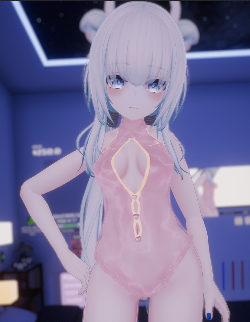 【梅雨TSUYU 用衣装】シースルー水着