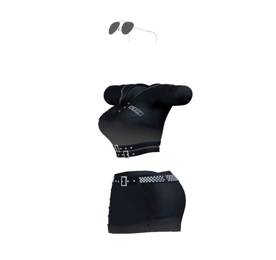 【セレスティア】用衣装 SELESTIA Transparent police uniform