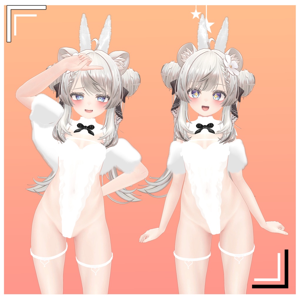 ⭐️4アバター対応⭐️マヌカ&SELESTIA&kikyo&moe manuka bunny girl