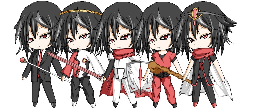 ジョブチェンジ風イラスト素材セットVol.1