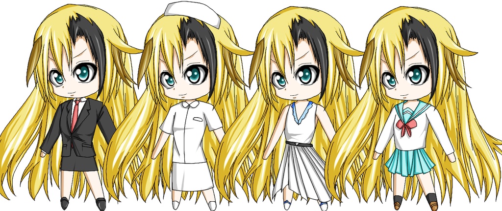 ジョブチェンジ風イラスト素材セットVol.1