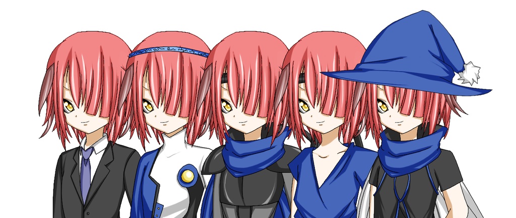 ジョブチェンジ風イラスト素材セットVol.1