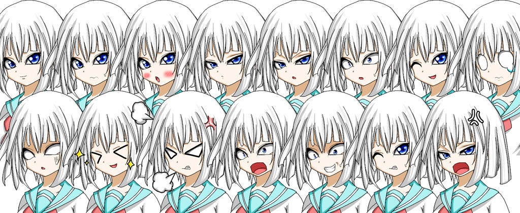 ジョブチェンジ風イラスト素材セットVol.1