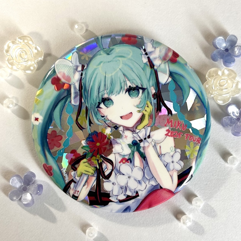 【販売終了】BLOOMING ホログラム缶バッジ