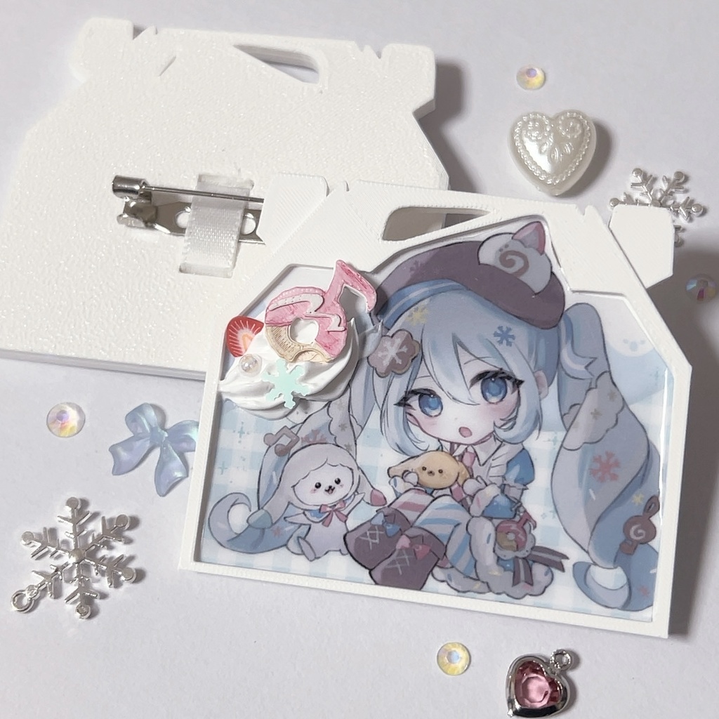 雪ミク2026のモチーフバッジ