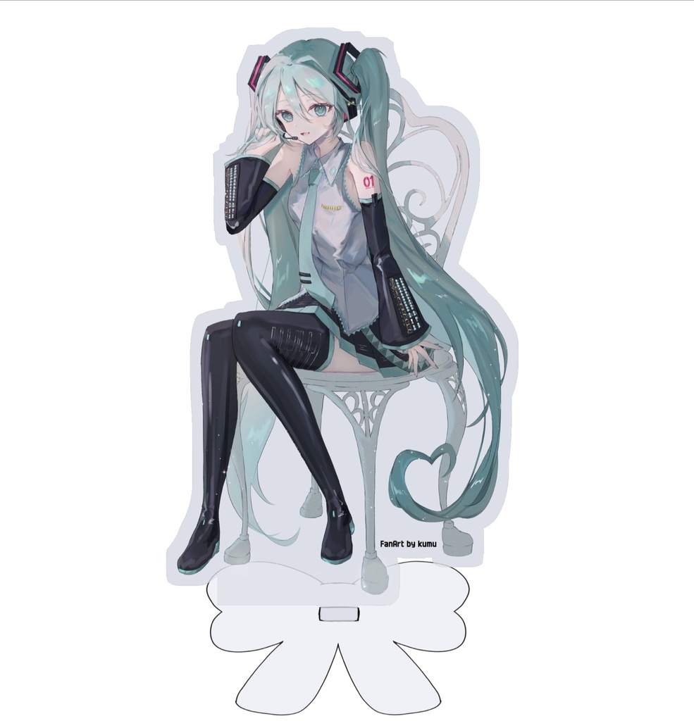 ミクさんのガーデンアクリルスタンド