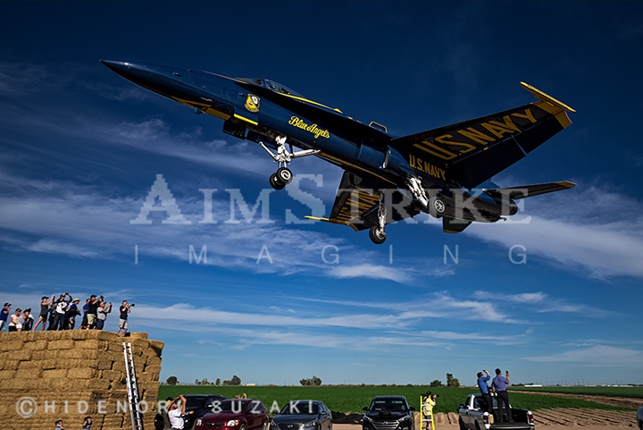 Legacy F/A-18 Blue Angels Approaching El Centro