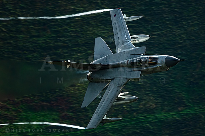 GR.4 low level in the valley backlight
