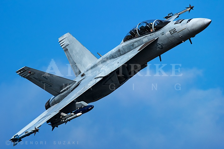 VFA-106 Gladiators Rhino air borne for VIP Demo Flight