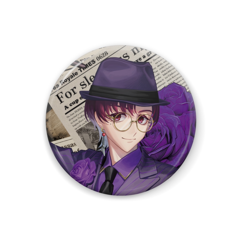 【缶バッジ】Purple Rose