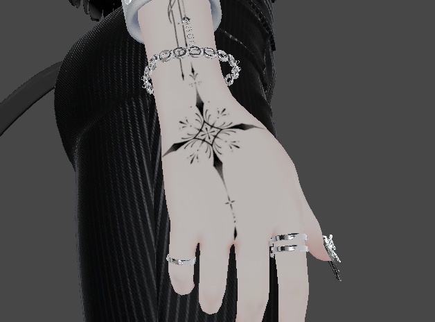 Shinra's Accessories set(earrings, bracelet, rings)