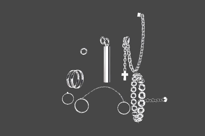 Shinra's Accessories set(earrings, bracelet, rings)