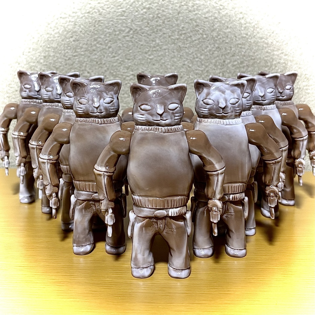 ガンマンねこ（2色成形）
