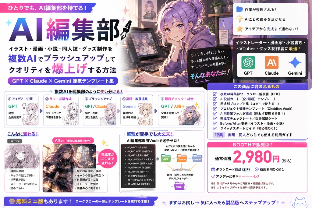 ひとり絵師のAI編集部 PRO版