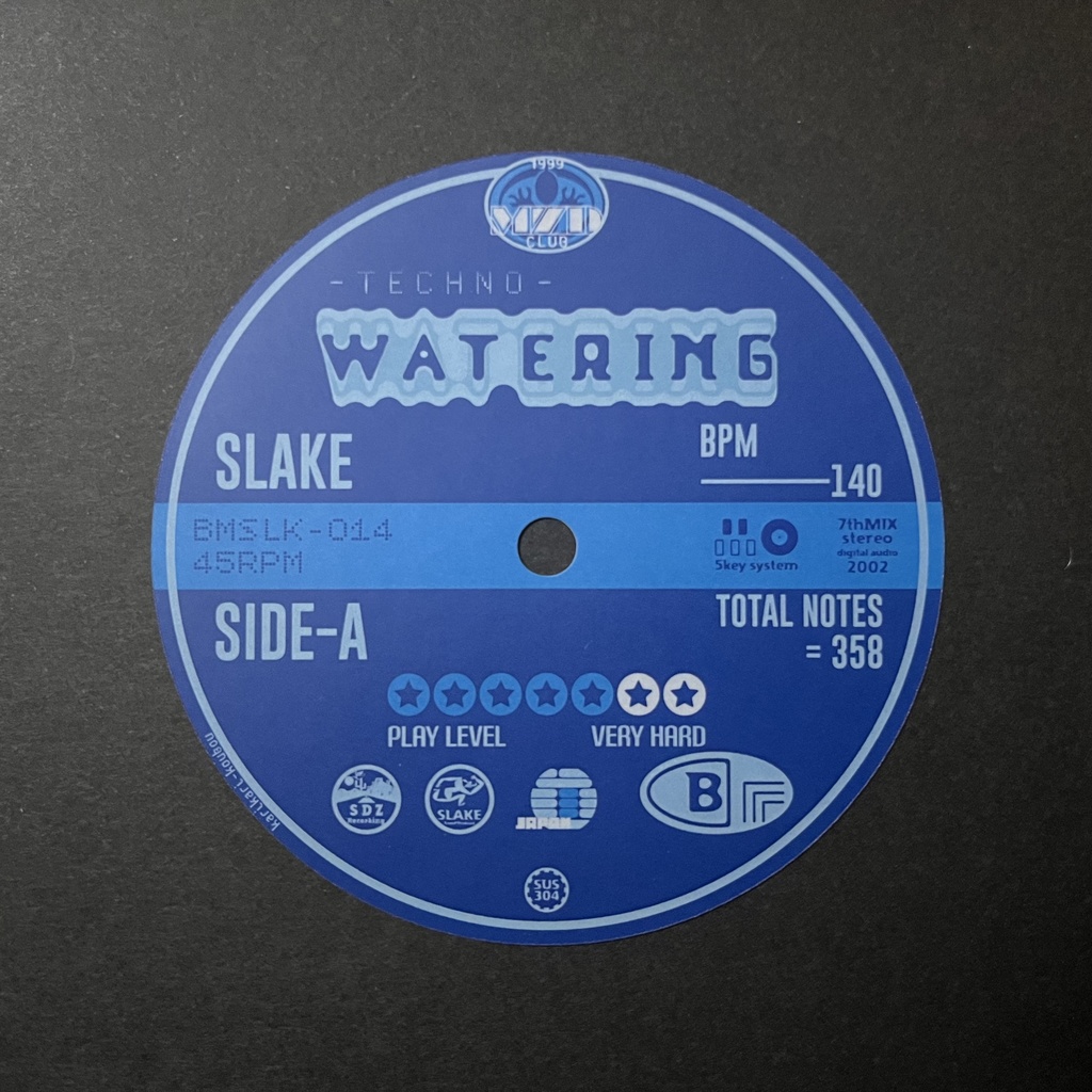 レコードレーベルステッカー