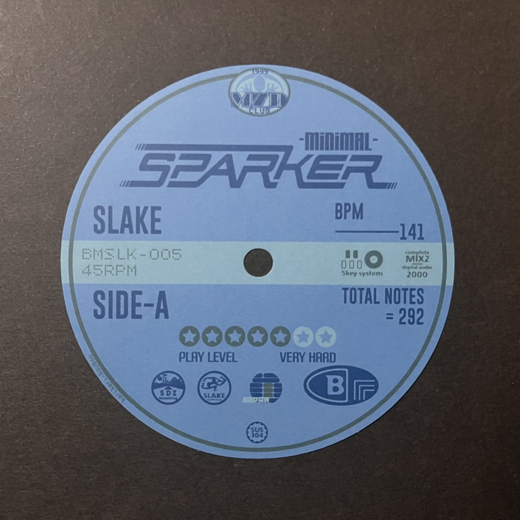 レコードレーベルステッカー