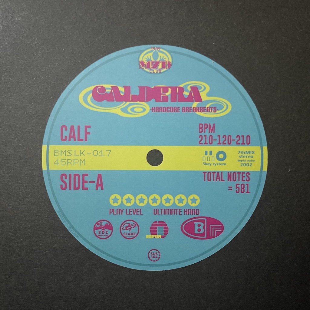 レコードレーベルステッカー