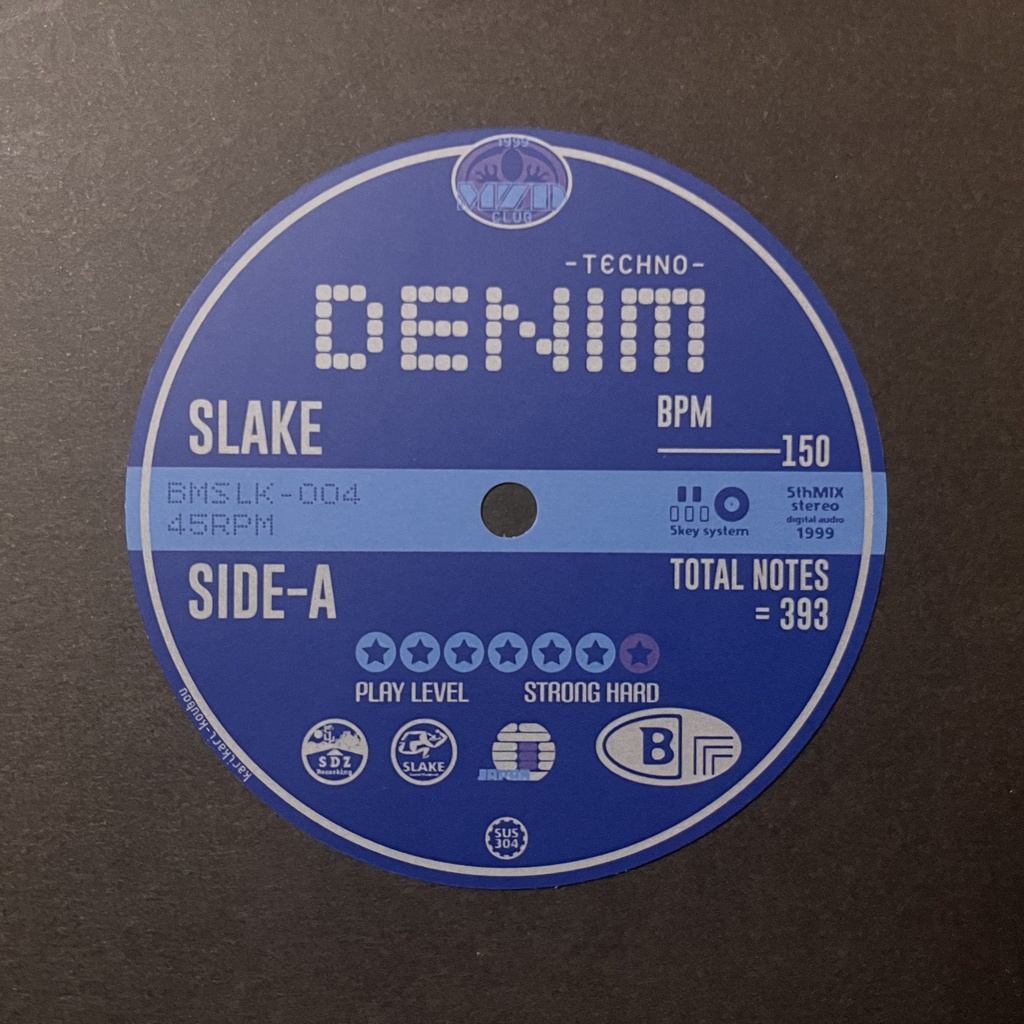 レコードレーベルステッカー